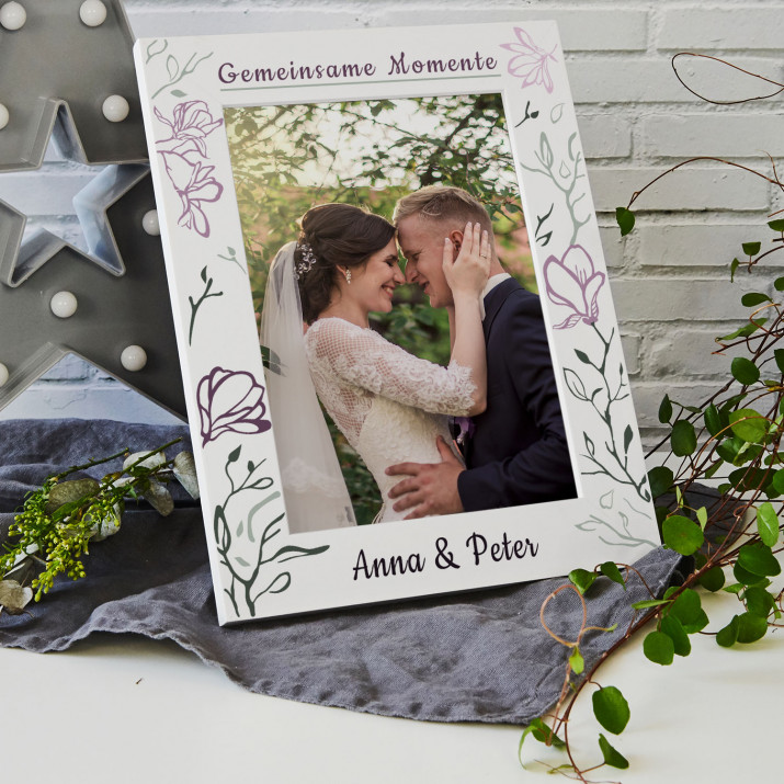 Gemeinsame Momente - Bilderrahmen mit Aufdruck